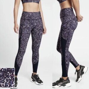 ✰ athleta rainier printed mesh tight in purple ✰